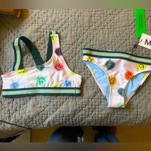Molo Girls Bikini and Matching Flip Flops NWT